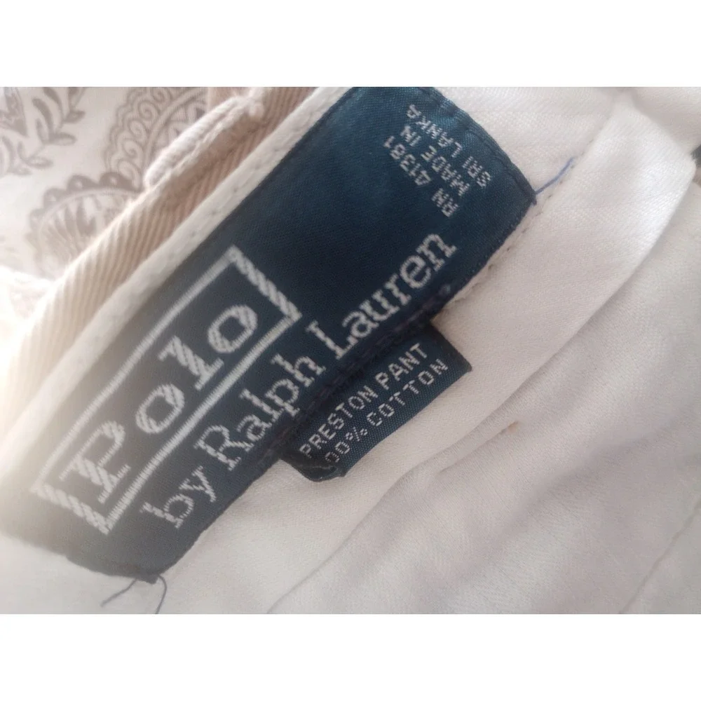 Polo Ralph Lauren Preston Pants Mens 35x30 Khaki Tan Chino Straight Leg Pants